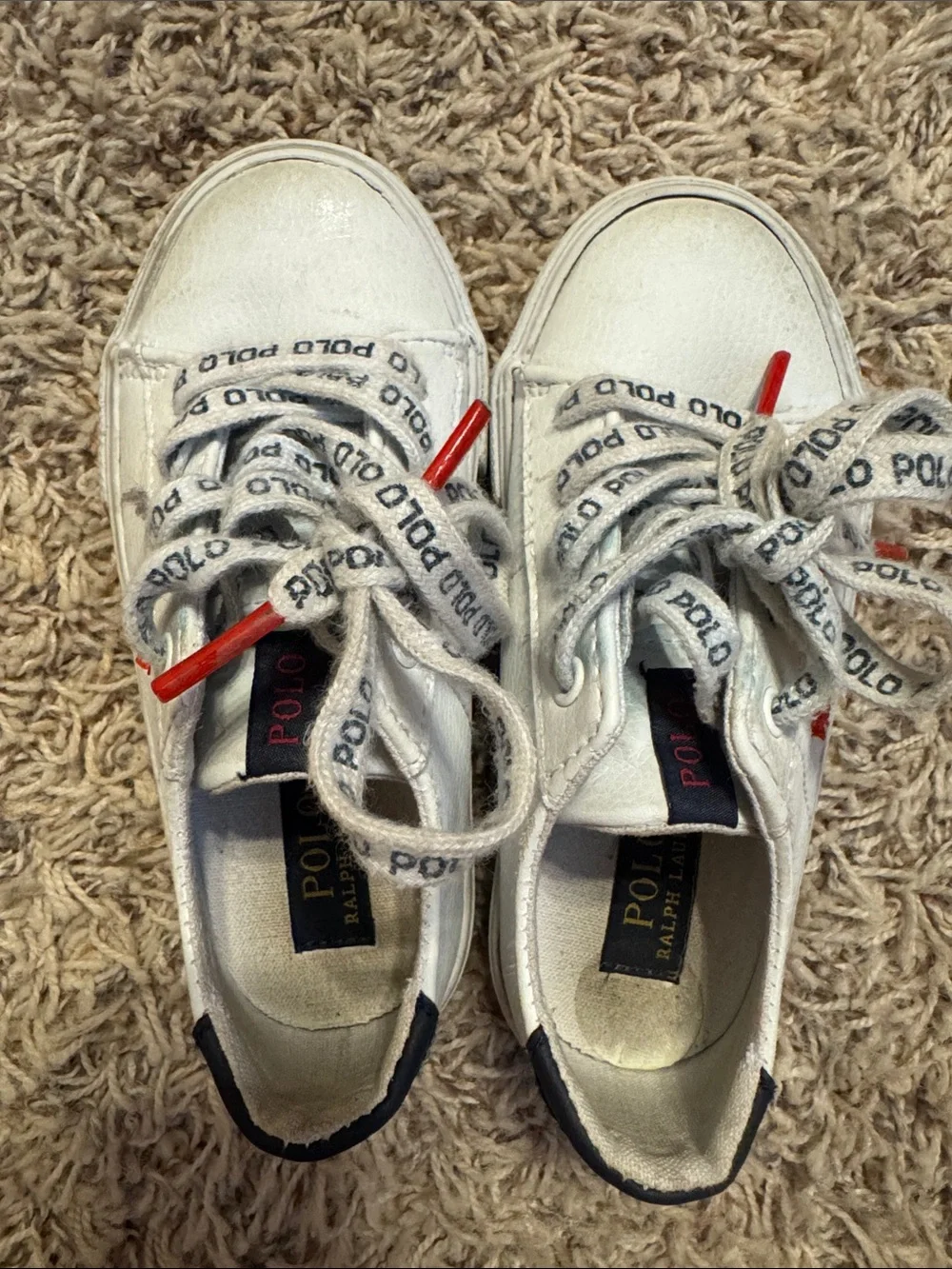 Polo Sneakers- red white and blue